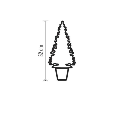 ALBERO DI NATALE 20 LED H. 52CM A... ALBERO DI NATALE 20 LED H. 52CM A...