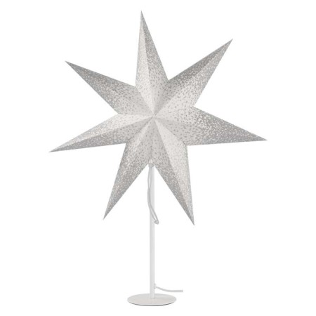 Stella di Natale Bianca in Carta su Supporto - Illumina la Magia delle Feste | Emos DCAZ1
