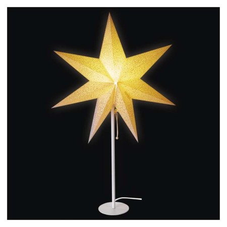 Stella di Natale Bianca in Carta su Supporto - Illumina la Magia delle Feste | Emos DCAZ1