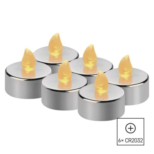 Candeline LED decorative Argento... Candeline LED decorative Argento...