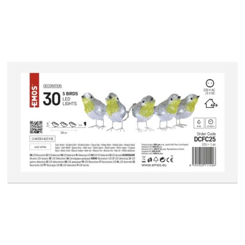 5 UCCELLINI LED LUCE FREDDA  IP44... 5 UCCELLINI LED LUCE FREDDA  IP44...