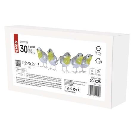 5 UCCELLINI LED LUCE FREDDA  IP44 INTERNO ESTERNO