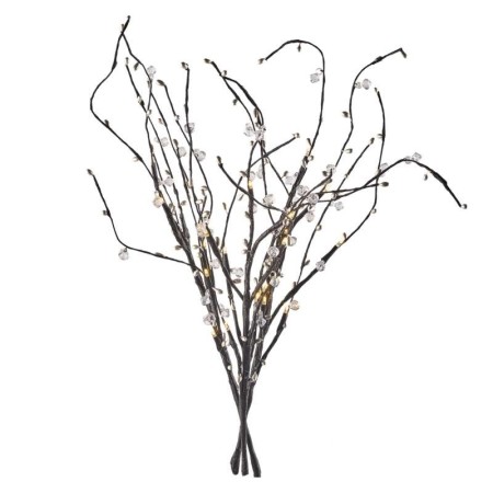 Decorazione Natalizia LED Rametti con Perle 60 cm, Luce Bianca Calda da Interno con Timer | Emos DCTW08