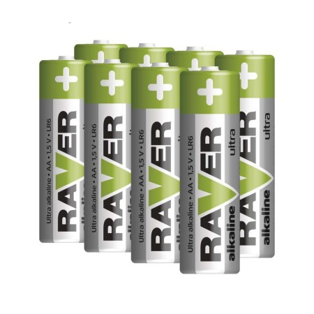 BATTERIA STILO ALCALINA 8PZ  LR6 (AA) RAVER - EMOS B79218