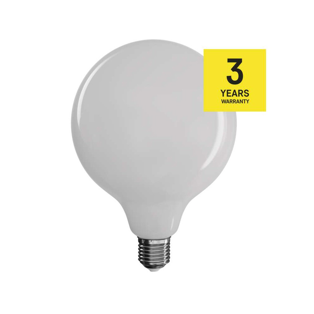 Lampadina LED filamento globo d.125 vetro opale 11W (100W) 2700K