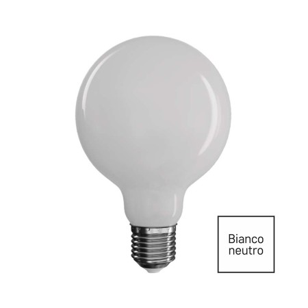 Globo LED filamento d.95 7.8 (75W) 4000K vetro opale | Emos ZF2151
