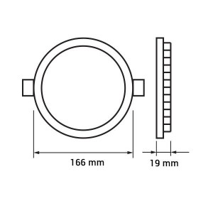 PANNELLO LED 12W 840LM... 2