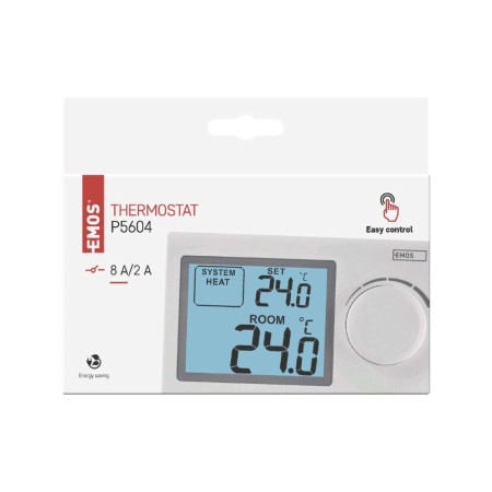 Termostato Ambiente Manuale P5604 - Controllo Semplice | Emos P5604