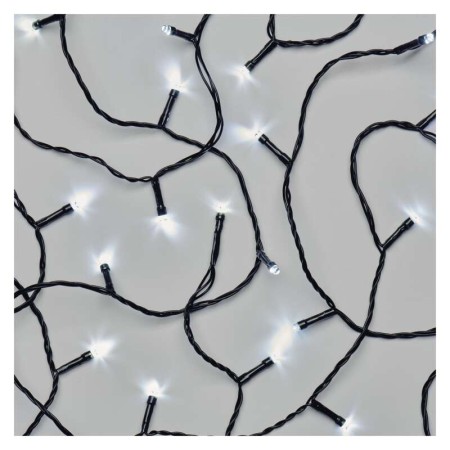 CATENA LUMINOSA 100 LED LUCE FREDDA 10MT CONNECT SYSTEM INTERNO ESTERNO EMOS D1AC03