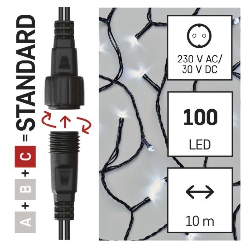 CATENA LUMINOSA 100 LED LUCE FREDDA... CATENA LUMINOSA 100 LED LUCE FREDDA...