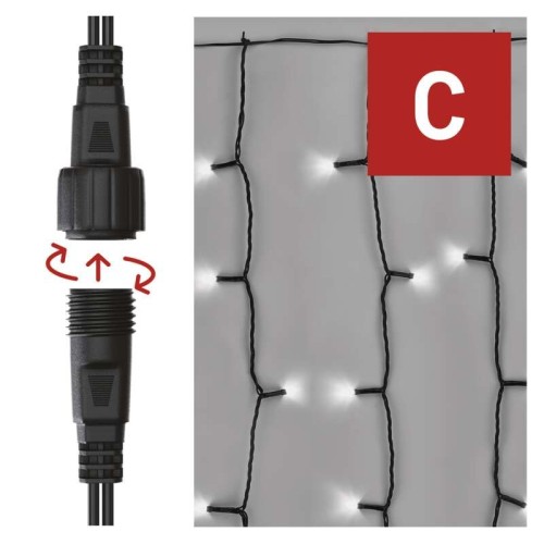 TENDA LUMINOSA 100 LED LUCE FREDDA H... TENDA LUMINOSA 100 LED LUCE FREDDA H...
