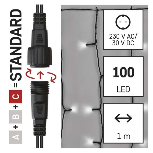 TENDA LUMINOSA 100 LED LUCE FREDDA H... TENDA LUMINOSA 100 LED LUCE FREDDA H...