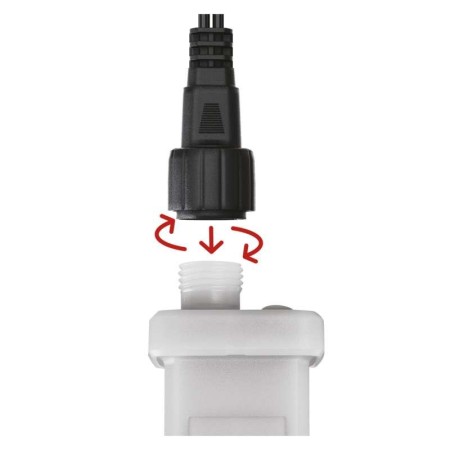 ALIMENTATORE PER LUCI NATALIZIE CONNECT SYSTEM PER SERIE STANDARD & PROFI BIANCO C/TELECOMANDO IP44 EMOS D1ZW02