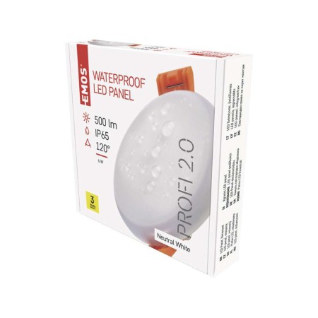 Pannello LED Rotondo Incasso Stagno 6W 4000K IP65 | EMOS ZV1112