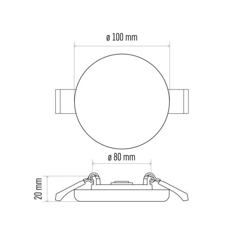 Pannello LED Rotondo Incasso Stagno...