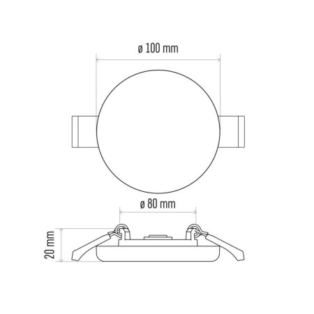 Pannello LED Rotondo Incasso Stagno 7.5W 4000K IP65 | EMOS ZV1122