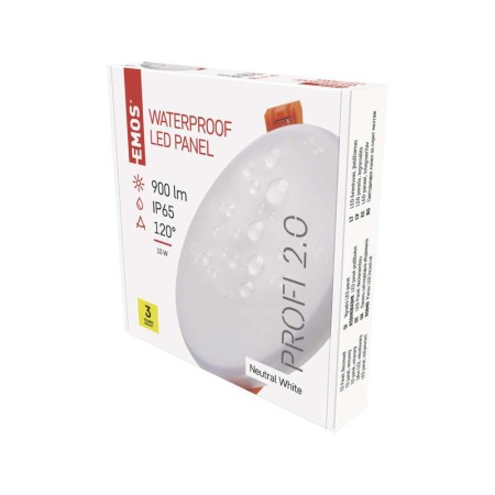 Pannello LED Rotondo Incasso Stagno 10W 4000K IP65 | EMOS ZV1132