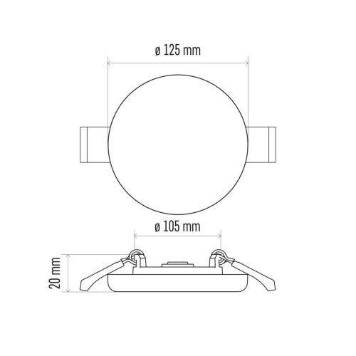 Pannello LED Rotondo Incasso Stagno...