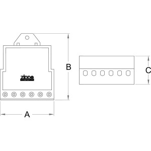 Relè ad impulsi con binari posteriori per condensatore, 1 contatto, 2 impulsi, 6A 250V | Zippo 2550 2