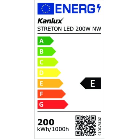 ARMATURA STRADALE LED 200W 26000LM 4000K STRETON KANLUX 36233