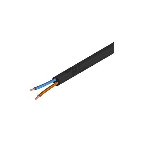 CAVO SIMILGOMMA 2X1.5 NERO H05VV-F