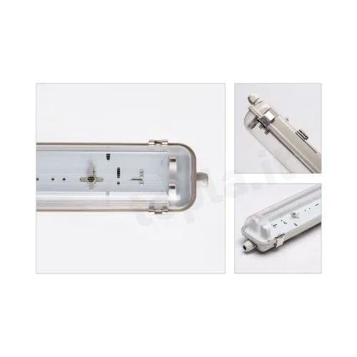 PLAFONIERA STAGNA PER 2 TUBI LED 60CM...