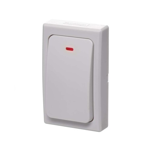 Pulsante Senza Fili Bianco EMOS P5729T - Ricambio per Campanello EMOS P5729