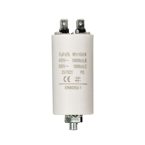 CONDENSATORE 8 uF 450V DIMENSIONE 35X66MM
