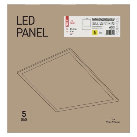 PANNELLO LED 60X60 40W 4240LM 4000K UGR-22 PROXO EMOS ZR1412