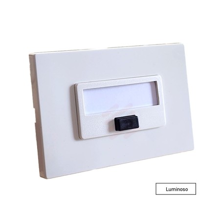 PULSANTE LUMINOSO CON TARGHETTA E PLACCA VENUS 7099.A