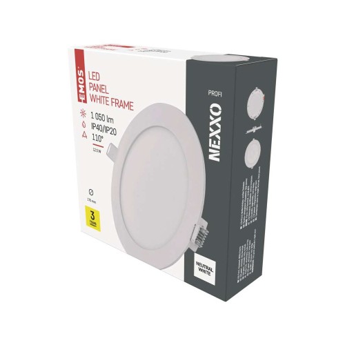 PANNELLO LED 12,5W 4000k 1050LM NEXXO...