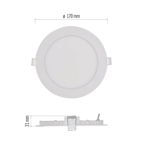 PANNELLO LED 12,5W 4000k 1050LM NEXXO...