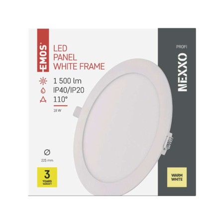 PANNELLO LED 18W 3000k 1500LM NEXXO EMOS ZD1144