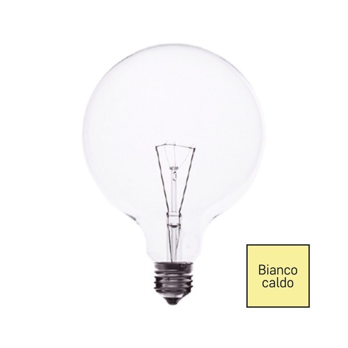 LAMPADINA GLOBO E27 100W D.125 INCANDESCENZA