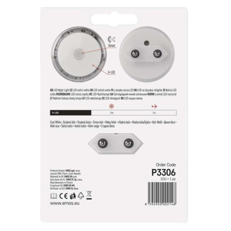 Luce Notturna LED con Sensore Crepuscolare – 0.5W 2lm | EMOS P3306