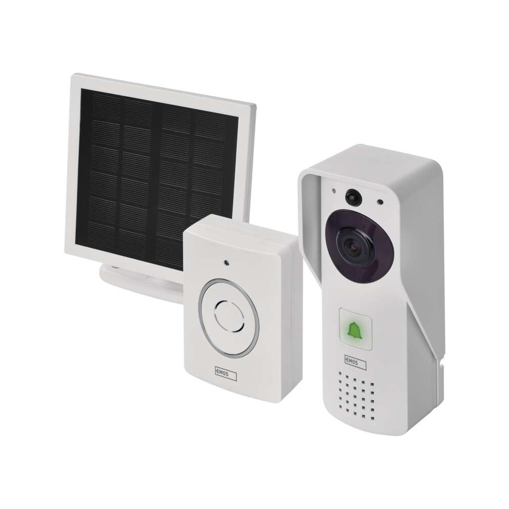 Video campanello senza fili ricarica solare WiFi GoSmart IP-09D EMOS H4030