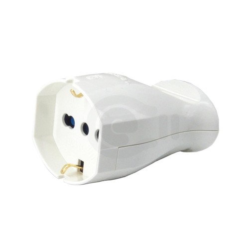 Presa Volante Universale Schuko 10-16A Bianca | Ecova 30185