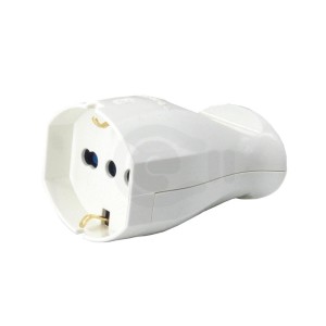 Presa Volante Universale Schuko 10-16A Bianca