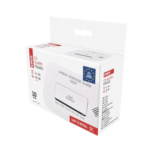 Confezione EMOS GS827 rilevatore monossido con durata 10 anni