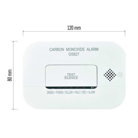 Dimensioni rilevatore monossido EMOS GS827 in millimetri