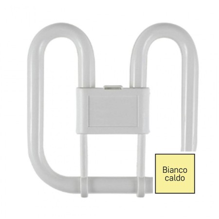 Lampada 2D 28W 4 pin GR10q luce calda 3000K per plafoniere Lampada 2D 28W 4 pin GR10q luce calda 3000K per plafoniere