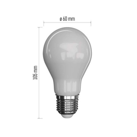 Lampadina LED filamento E27 5.9W (60W) E27  806LM 2700K goccia opale EMOS ZF6140