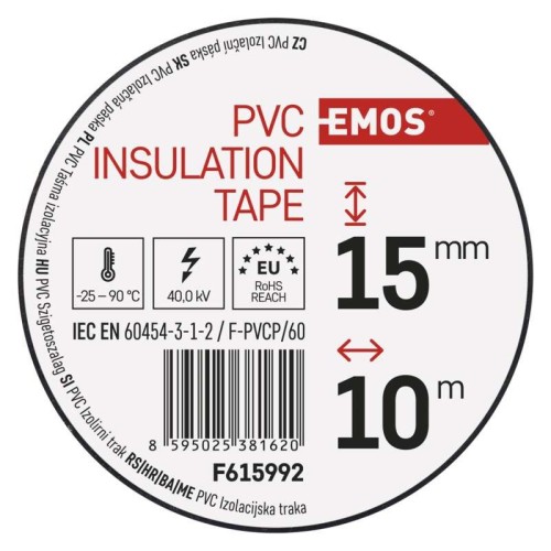 Nastro Isolante PVC 15mm x 10m -... Nastro Isolante PVC 15mm x 10m -...