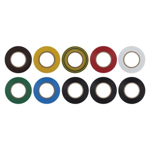 Nastro Isolante PVC 10 Rotoli Colori...