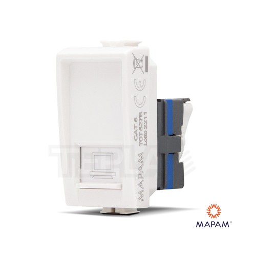 Presa di rete RJ45 CAT6 JOY Compatibile Matix - Mapam 527B