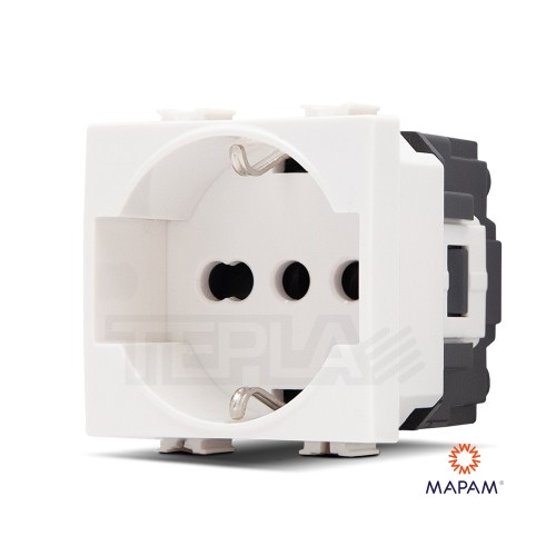 Presa Schuko UNEL JOY compatibile Matix - Mapam 514B