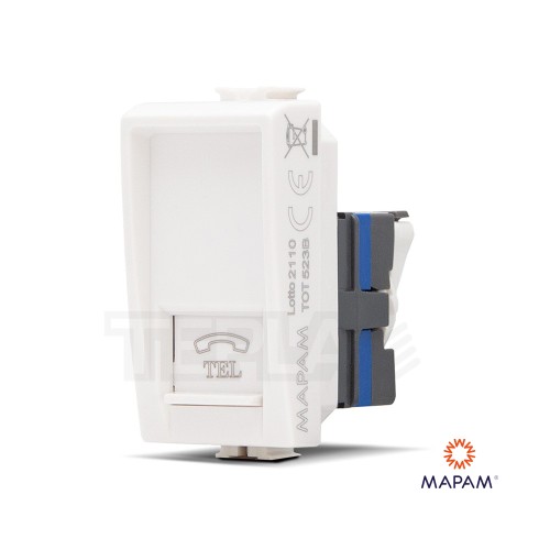 Presa telefonica RJ11 JOY compatibile Matix - Mapam 523B