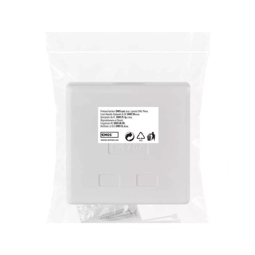 Presa di rete RJ45 doppia da parete...