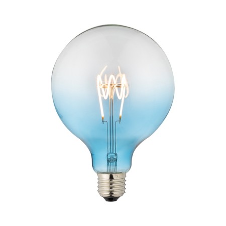 Lampadina LED globo D125 blu sfumata, dimmerabile. Lampadina LED globo D125 blu sfumata, dimmerabile.