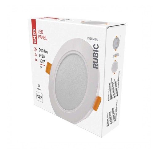 Pannello LED tondo incasso 9W 900lm... Pannello LED tondo incasso 9W 900lm...